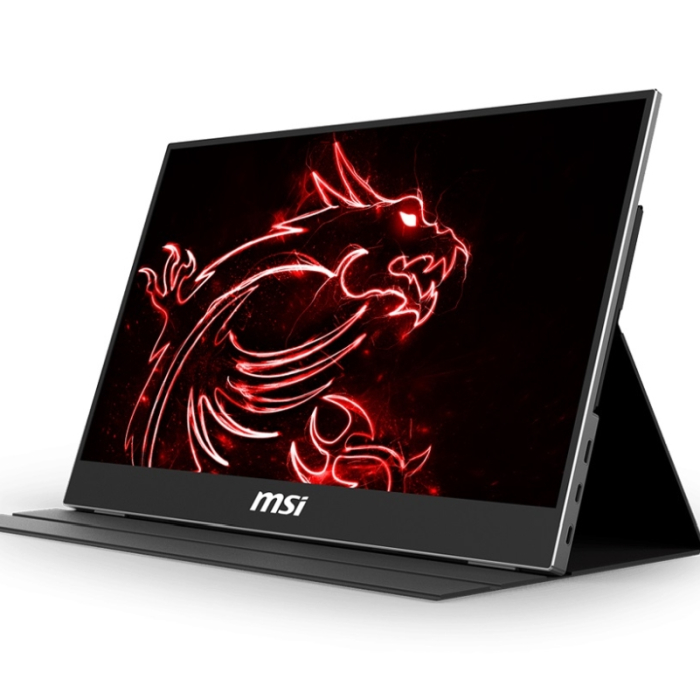 MSI OPTIX MAG161V, Portable Monitor, 15.6" (40cm), FHD 1920x1080, IPS Grade Panel, Anti-glare, Ultra Slim 5.1mm, 0.895kg, 700:1, DCR 100M:1, Built-in Speakers, 2x USB Type-C port, mini HDMI port, External USB Power (тъмнейл - 2)