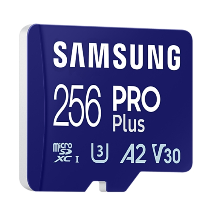 Samsung 256GB micro SD Card PRO Plus with Adapter, UHS-I, Read 180MB/s - Write 130MB/s (тъмнейл - 2)