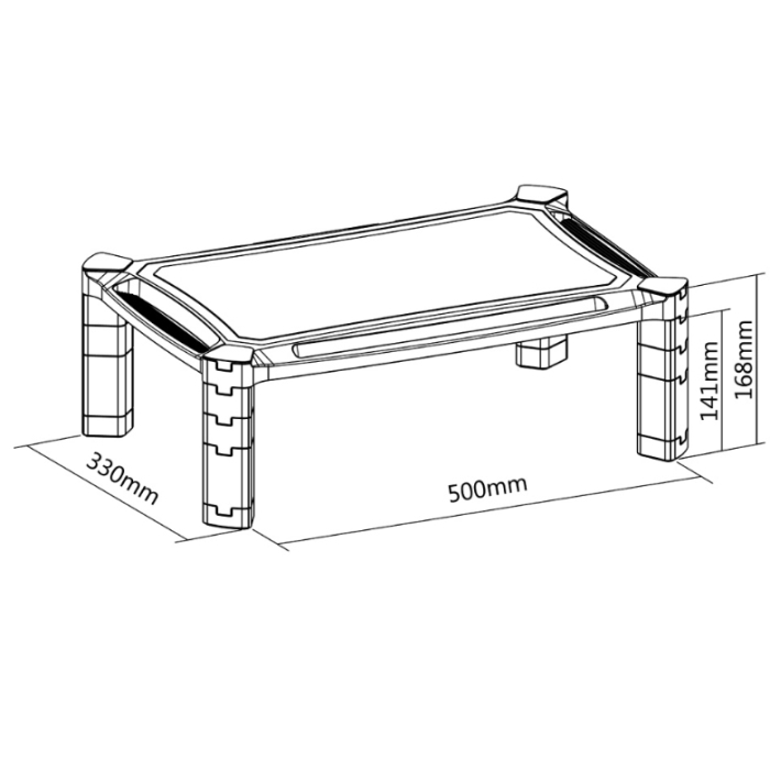 Neomounts by NewStar Monitor Riser (height adjustment: 16,8 cm) (тъмнейл - 4)