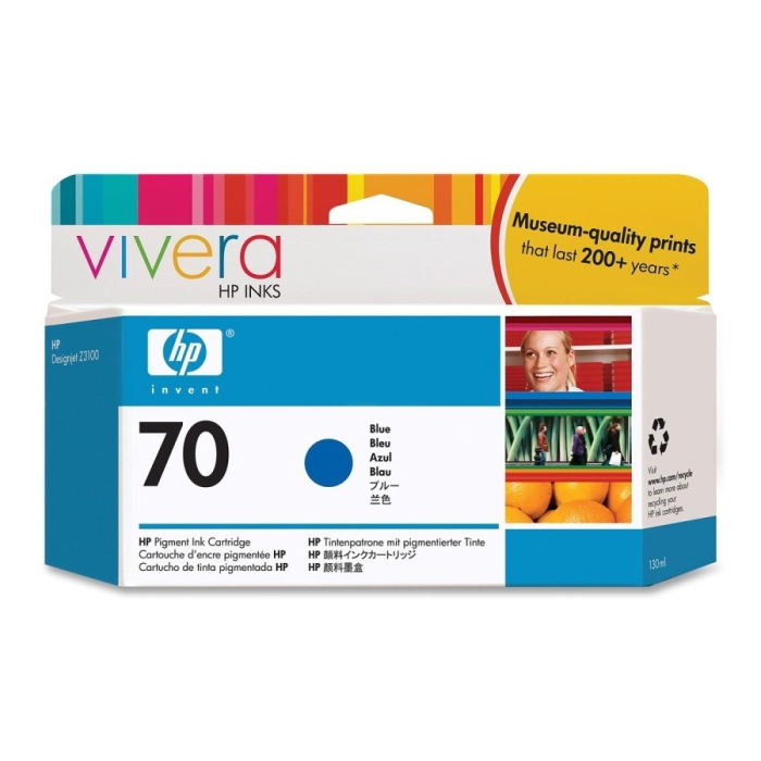 HP 70 130-ml Blue Ink Cartridge на супер цена