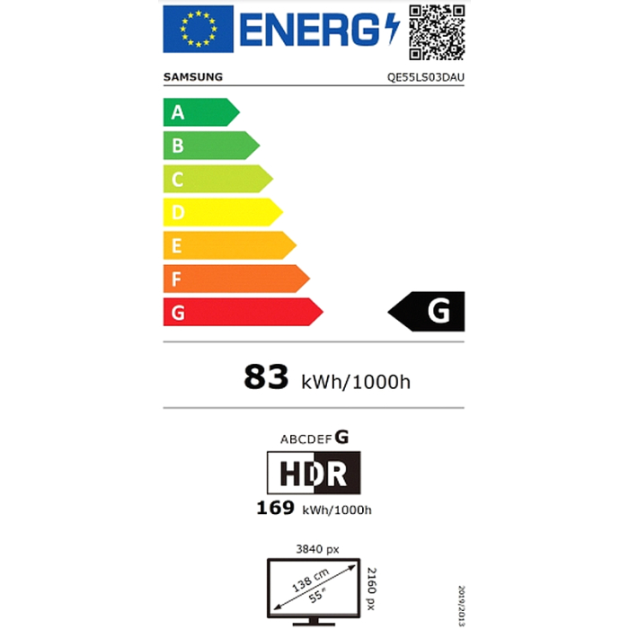 Samsung 55" 55LS03D Frame AI 4K UHD LED TV, SMART, 4xHDMI, 2xUSB, Bluetooth, Wi-Fi, Tizen, Charcoal Black (тъмнейл - 3)