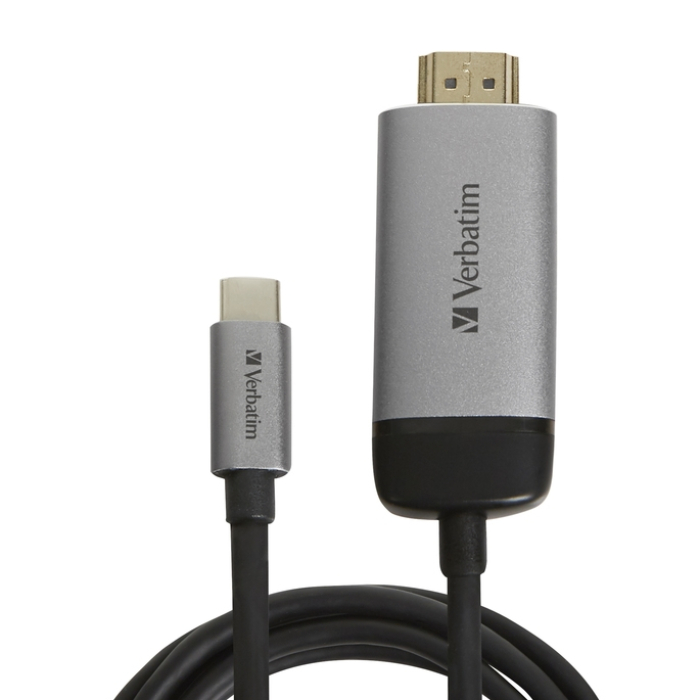 Verbatim USB-C to HDMI Adapter - USB 3.1 Gen 1/HDMI 1.5m Cable (тъмнейл - 1)