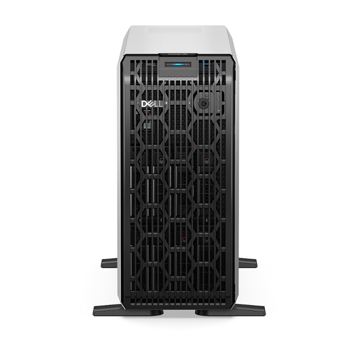 Dell PowerEdge T360, Chassis 8 x 3.5", Intel Xeon E-2434 (3.4G, 4C/8T, 8M Cache), 16GB (1x16GB) 4800MHz UDIMM ECC, 1x 480GB SSD SATA RI 6Gbps Hot-plug, Broadcom 5720 Dual 1Gb LOM, PERC H755 Controller FH, iDRAC9 Enterprise 16G, 3Y Basic Onsite (тъмнейл - 1)