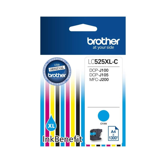 Brother LC-525 XL Cyan Ink Cartridge High Yield на супер цена