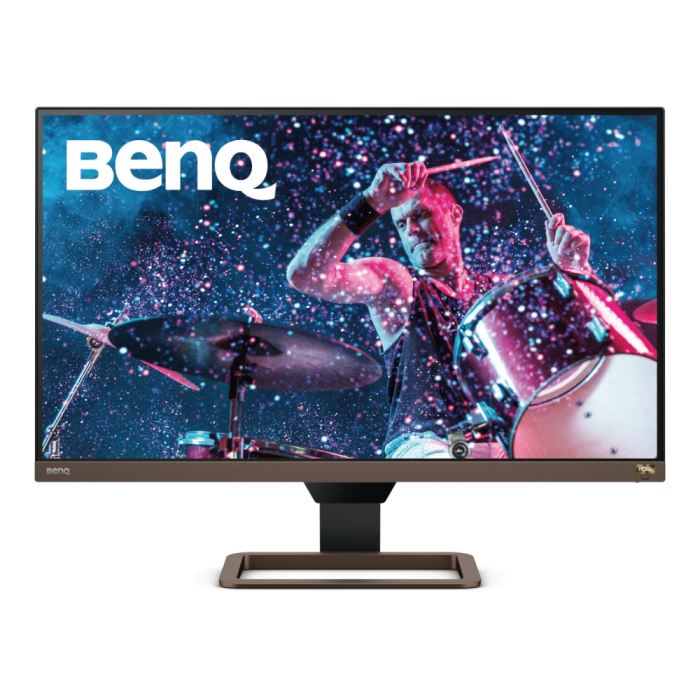 BenQ EW2780U, 27" IPS, HDRi, 5ms, 3840x2160 4K, 99% sRGB, Flicker-free, B.I.+, LBL, 1300:1, DCR 20M:1, 10bit, 350 cd/m, HDMI (v2.0) x2, DisplayPort (DP), USB Type-C (PowerDelivery 60W, DP Alt mode), treVolo Speakers 5W x2, Tilt, Vesa 100x100, Black (тъмнейл - 2)