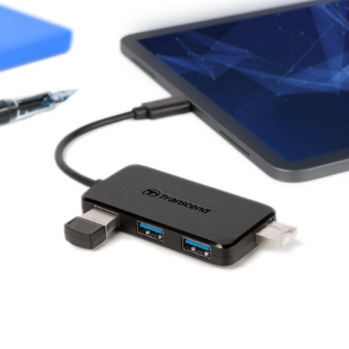 Transcend 4-Port HUB, USB 3.1 Gen 1, Type C (тъмнейл - 3)