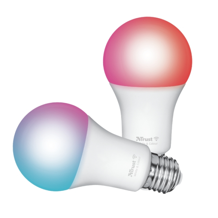 TRUST Smart WiFi RGB LED Bulb E27 Duo Pack на супер цена