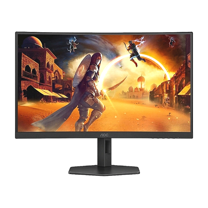 AOC C27G4ZXU, 27" Curved 1500R VA WLED, 1920x1080@280Hz, 1ms GtG, 0.3msMPRT, 300cd m/2, 4000:1, 80M:1 DCR, Adaptive Sync, FlickerFree, Low Blue Light, 2Wx2, Tilt, Height Adjust, Swivel, 2xHDMI, DP, USB hub (тъмнейл - 2)