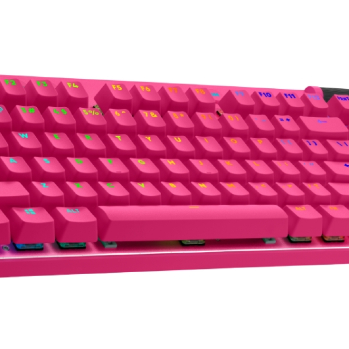 Logitech G PRO X TKL LIGHTSPEED Gaming Keyboard - MAGENTA - US INT'L - 2.4GHZ/BT - N/A - EMEA28-935 - TACTILE