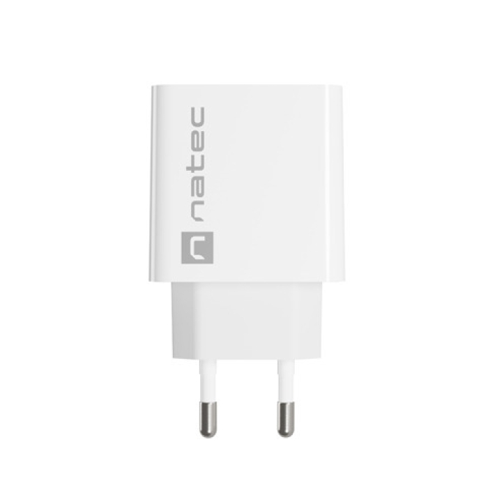 Natec USB Charger Ribera 1X USB-C 20W, White (тъмнейл - 1)