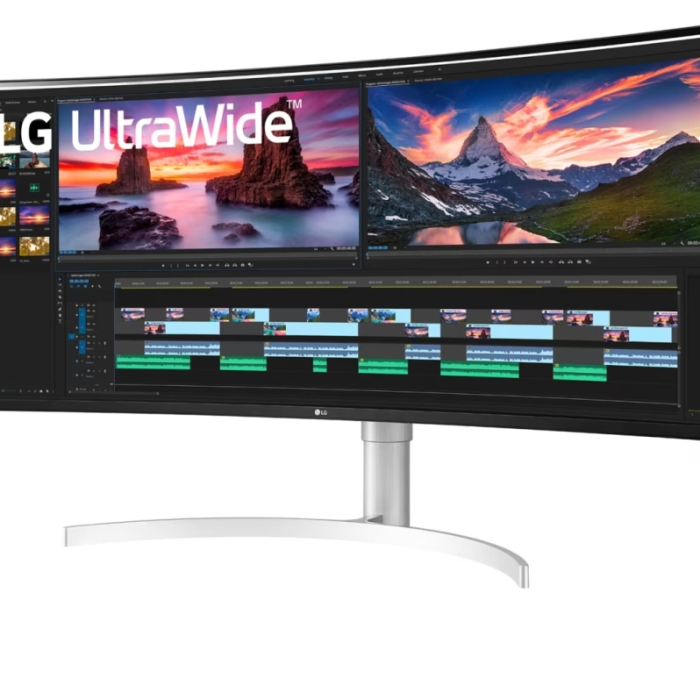 LG 38WN95CP-W, 38" Curved 21:9 UltraWide, QHD Nano IPS(3840 x 1600) Anti-Glare, 1ms (GtG at Faster), 144 Hz, FreeSync Premium Pro, G-SYNC Compatible, 1000:1, 450cd/m2, DCI-P3 98%, HDR 10, HDMI, DisplayPort, USB3.0, Thunderbolt, Headphone Out, Height, (тъмнейл - 1)