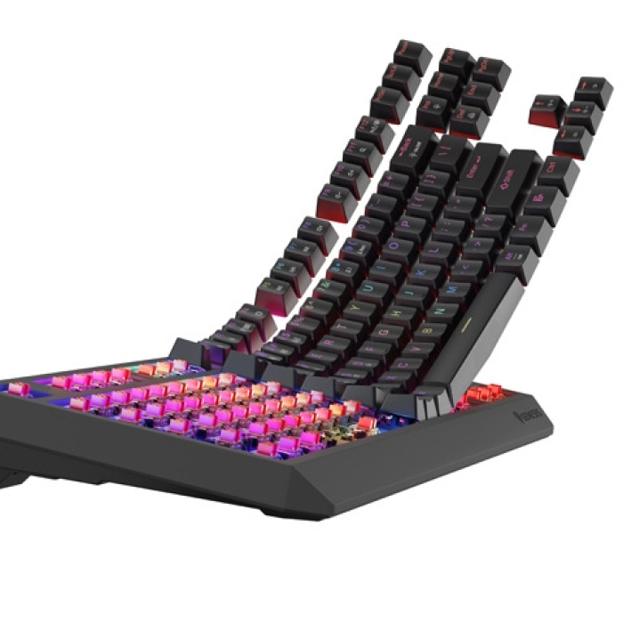 Genesis Gaming Keyboard Thor 230 TKL Wireless US Black RGB Mechanical Outemu Red (тъмнейл - 3)