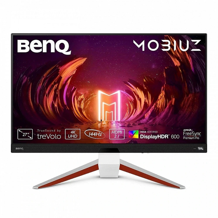 BenQ MOBIUZ EX2710U 27" IPS HDRi, 144Hz, 1ms, 3840x2160 UHD, Brightn.peak HDR 600nits, Fr.Sync Prem., 98%sRGB, HDR10,B.I.+,Light Tun.,Motion Blur Reduct.,Color Vibrance, FPS Mode, treVolo 2.1 (2Wx2+5Wwoofer), 1000:1, 2x48Gbps HDMI,DP, USB hub, HAdj., на супер цена