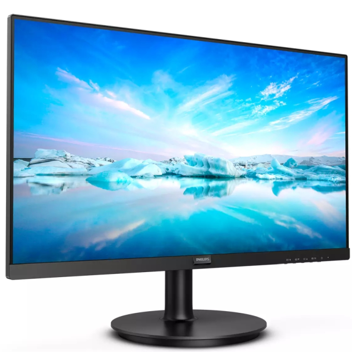 Philips 221V8, 21.5" VA WLED, 1920x1080@75Hz, 4ms GtG, 250cd m/2, 3000:1, Mega Infinity DCR, Adaptive Sync, FlickerFree, Low Blue Mode, Tilt, D-SUB, HDMI (тъмнейл - 1)