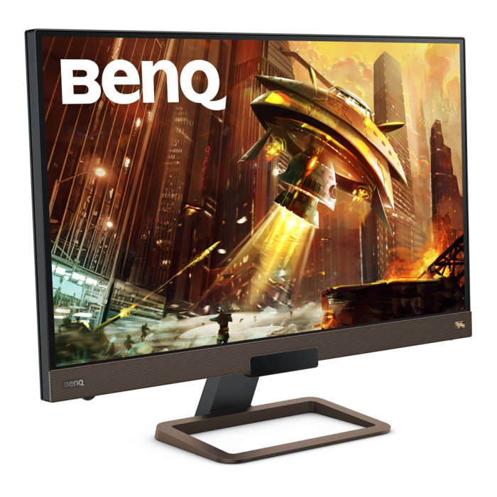 BenQ EX2780Q, 27", IPS, HDRi, 144Hz, 5ms, 2560x1440 2K, Black eQualizer, Color Vibrance, FreeSync, Flicker-free, B.I.+, Smart focus, Super Resol., 95% DCI-P3, 1000:1, 20M:1, 10 bit, 350 cd/m2, 2xHDMI, DP, USB Type-C, Speakers, Remote, Metallic Grey (тъмнейл - 2)