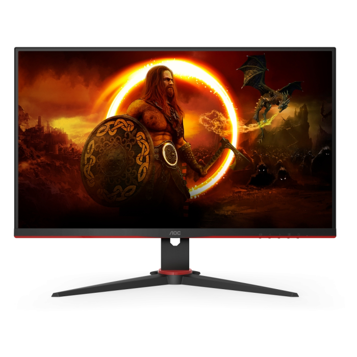 AOC 27G2SPAE/BK, 27" IPS WLED, 1920x1080@165Hz, 4ms GtG, 1ms MPRT, 250cd/m2, 1000:1, DCR 80M:1, Adaptive Sync, FlickerFree, Low Blue Mode, 2Wx2, Tilt, D-SUB, HDMI, DP