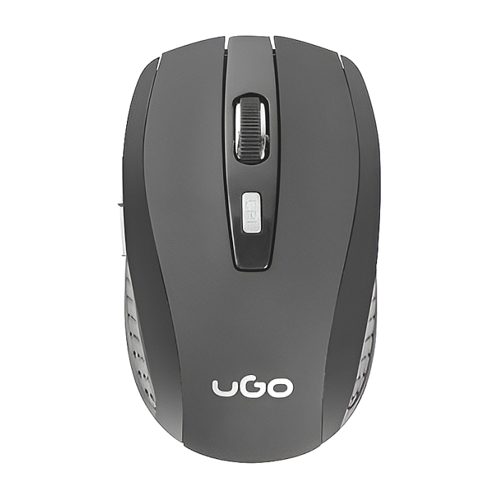 uGo Mouse MY-03 wireless optical 1800DPI, Black