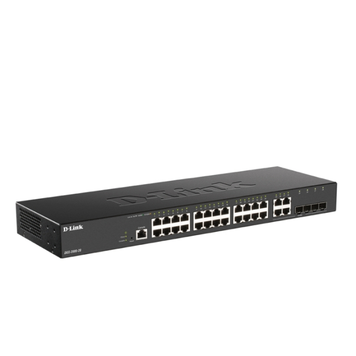 D-Link 24-port Gigabit Managed Switch plus 4 Combo 1000BaseT/SFP (тъмнейл - 1)