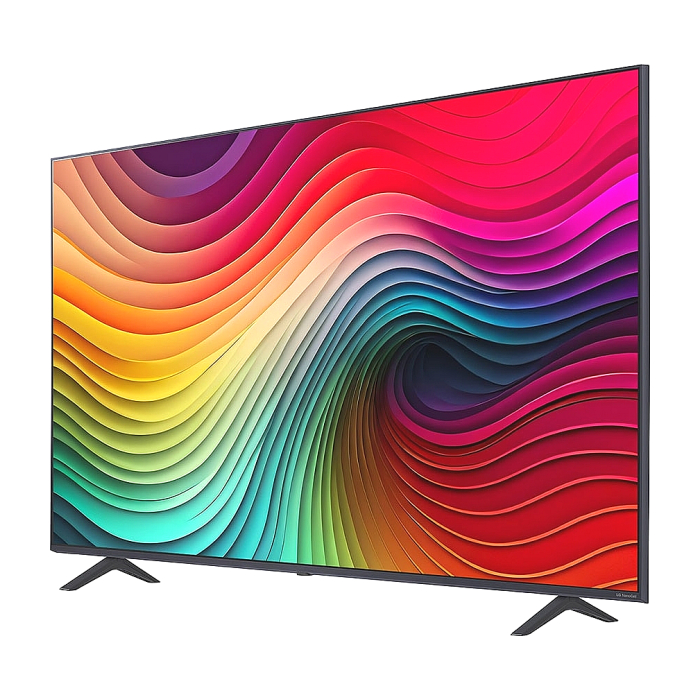 LG 55NANO81T3A, 55" 4K HDR Smart Nano Cell TV, 3840x2160, DVB-T2/C/S2, AI Alpha 5 Gen7, HDR 10 PRO, webOS 24, ThinQ AI, WiFi, Clear Voice, AI Upscaling, Bluetooth, Hdmi, CI, LAN, AirPlay2, SPDIF, 2 Pole stand, Silver (тъмнейл - 1)