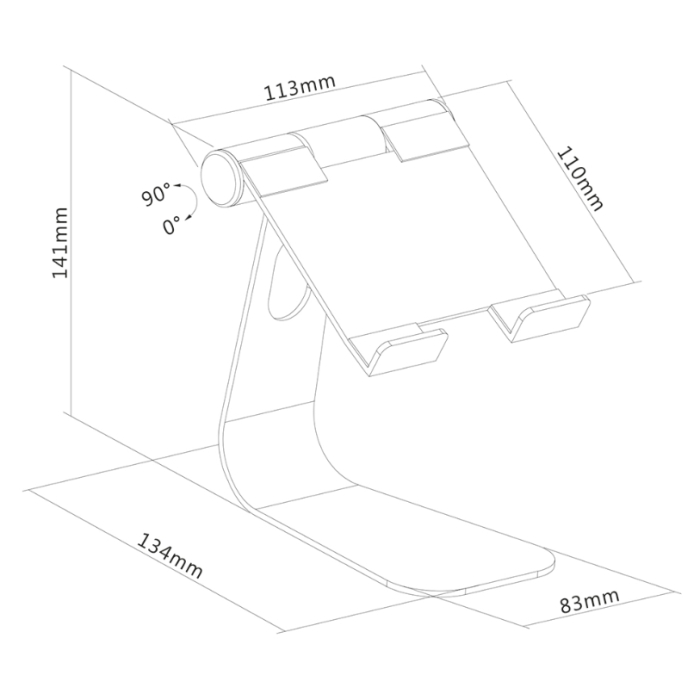 Neomounts by NewStar Tablet Desk Stand (suited for tablets up to 11") (тъмнейл - 4)