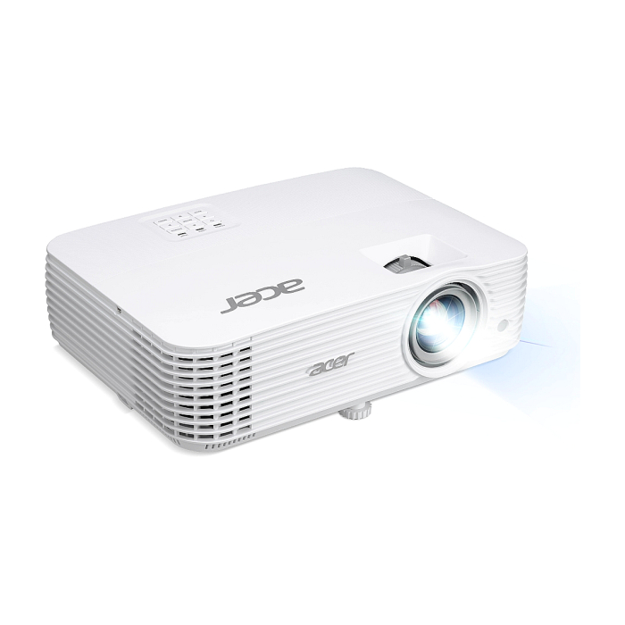 Acer Projector P1557Ki DLP, FHD (1920x1080), 4800 ANSI LUMENS, 10000:1, 2xHDMI 3D, Wireless dongle included, Audio in/out, USB type A (5V/1A), RS-232, Bluelight Shield, LumiSense, Built-in 10W Speaker, 2.9kg, White + Acer T82-W01MW 82.5" (тъмнейл - 1)