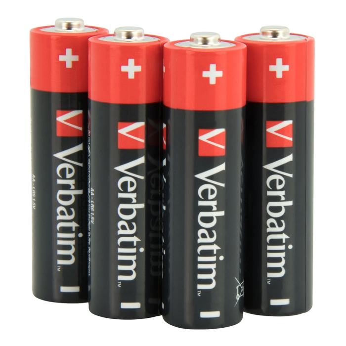 Verbatim ALKALINE BATTERY AA 4 PACK (HANGCARD) (тъмнейл - 1)