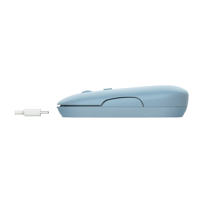 TRUST Puck Wireless & BT Rechargeable Mouse Blue (тъмнейл - 3)