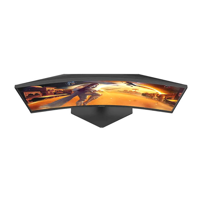 AOC C27G4ZXE, 27" Curved 1500R, VA, WLED, 1920x1080@280Hz, 1ms GtG, 0.3ms MPRT, 300cd m/2, 4000:1, 80M:1 DCR, Adaptive Sync, FlickerFree, Low Blue Light, Tilt, 2xHDMI (тъмнейл - 1)