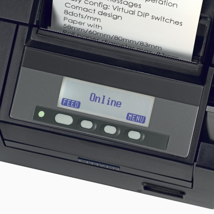 Citizen CT-S801II Printer; Label version, No interface, Black (тъмнейл - 2)