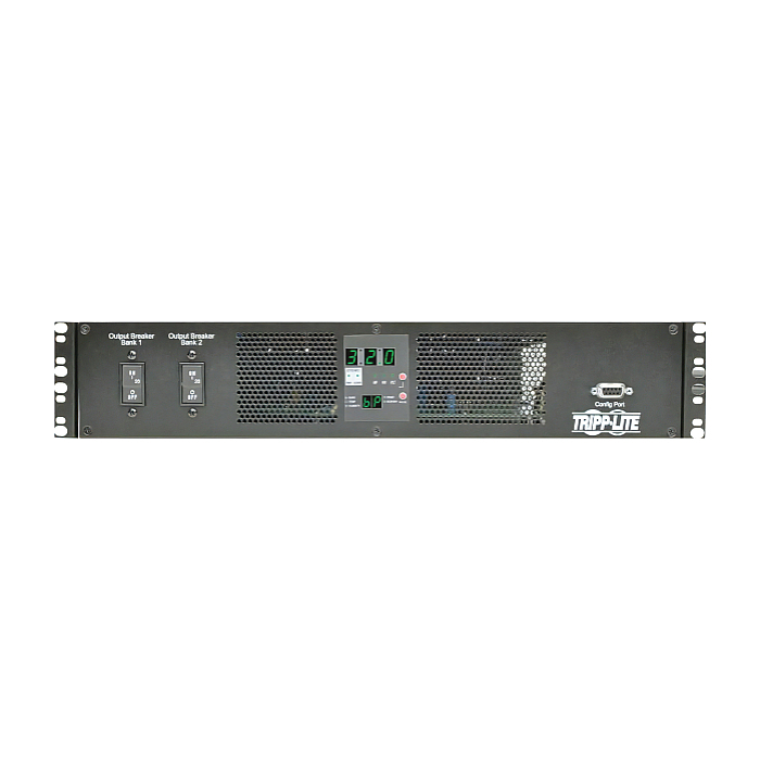 Tripp Lite by Eaton 7.7kW Single-Phase Switched Automatic Transfer Switch PDU, Two 200-240V IEC309 32A Blue Inputs, 16-C13 2-C19 Outlets, 2U, TAA