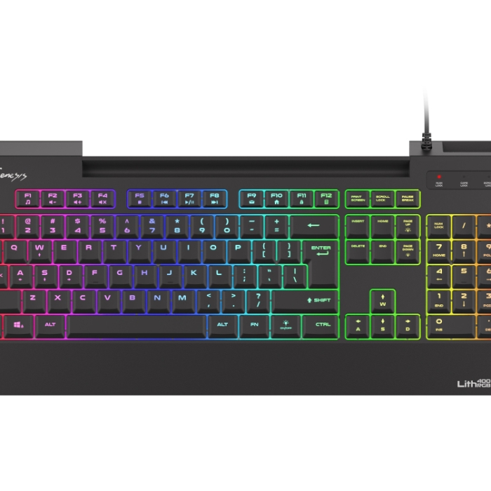 Genesis Gaming Keyboard Lith 400 RGB US Layout RGB Backlight X-Scissor Slim на супер цена