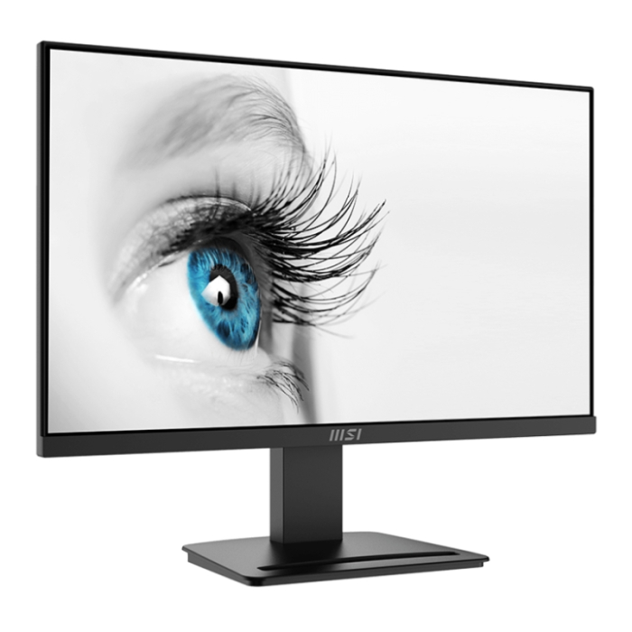 MSI PRO MP2412, 23.8", 100Hz, 1920x1080 FHD, VA, 1ms MPRT, 4ms GTG, 4000:1 CONTRAST RATIO, Anti-glare, 1x HDMI, 1x DP, VESA 75, Tilt, 300 cd/m2, 113% (CIE 1976), VESA 75mm, Display Kit App, T?V certified anti-flicker, 9S6-3BA9CH-042 (тъмнейл - 1)