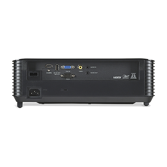 Acer Projector X1328Wi, DLP, WXGA (1280x800), 5000 ANSI Lm, 20 000:1, 3D, Auto keystone, Wireless dongle included, 24/7 operation, Wifi, HDMI, VGA in, RCA, RS232, Audio in/out, DC Out (5V/1A), 3W Speaker, 2.7kg, Black (тъмнейл - 4)