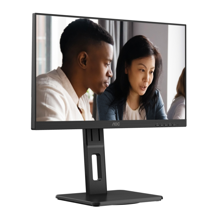 AOC 22E2UMF, 21.5" VA WLED, 1920x1080@75Hz, 4ms GtG, 250cd m/2, 3000:1, 20M:1 DCR, Adaptive Sync, FlickerFree, Low Blue Light, 2Wx2, Tilt, Height Adjust, Pivot, Swivel, D-SUB, HDMI, DP, USB hub (тъмнейл - 2)