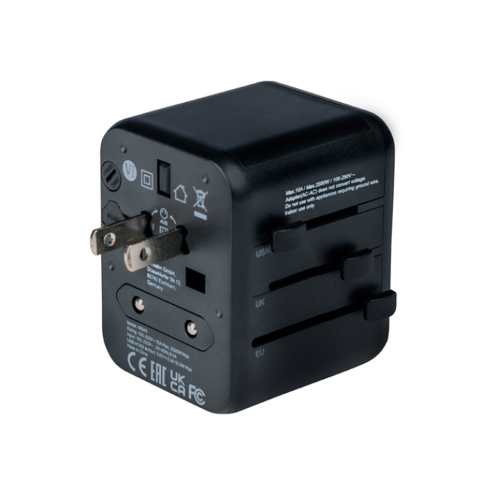 Verbatim UTA-01 Universal Travel Adapter with 2 x USB-A ports (тъмнейл - 3)