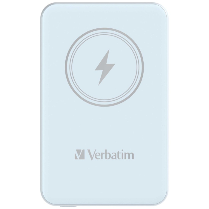 Verbatim MCP-5BE Power Pack 5000 mAh with UBS-C® PD 20W / Magnetic Wireless Charging 15W Blue на супер цена