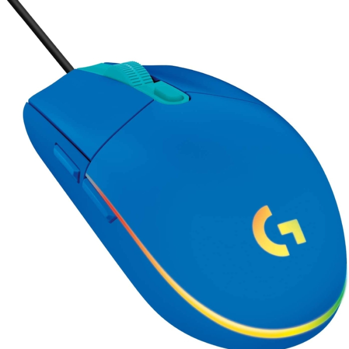 Logitech G102 Mouse, Lightsync RGB, 8000 DPI, 6 Programmable Buttons, Blue (тъмнейл - 1)