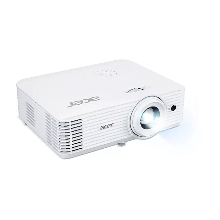 Acer Projector H6805BDa, DLP, 4K UHD (3840x2160), 4000 ANSI Lm, 20 000:1, 3D ready, HDR Comp., Auto Keystone, 24/7 oper., Low input lag, smart AptoidTV, 2xHDMI, VGA in, RS232, Audio in/out, 10W, 3.2Kg, Wireless dongle included, Bag, White (тъмнейл - 2)