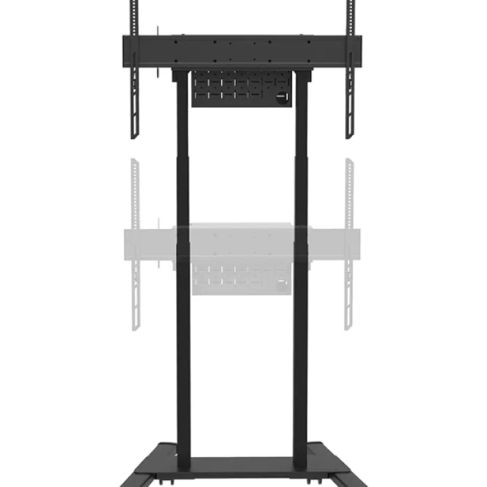 Neomounts by Newstar Motorised Mobile Stand incl. storage box, 10 cm. Wheels Floor - VESA 100x100 up to 800x600 (тъмнейл - 3)