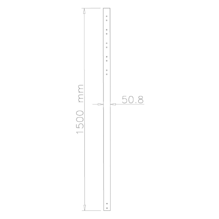 Neomounts by NewStar 150 cm extension pole for FPMA-C200/C400SILVER/PLASMA-C100 (тъмнейл - 1)