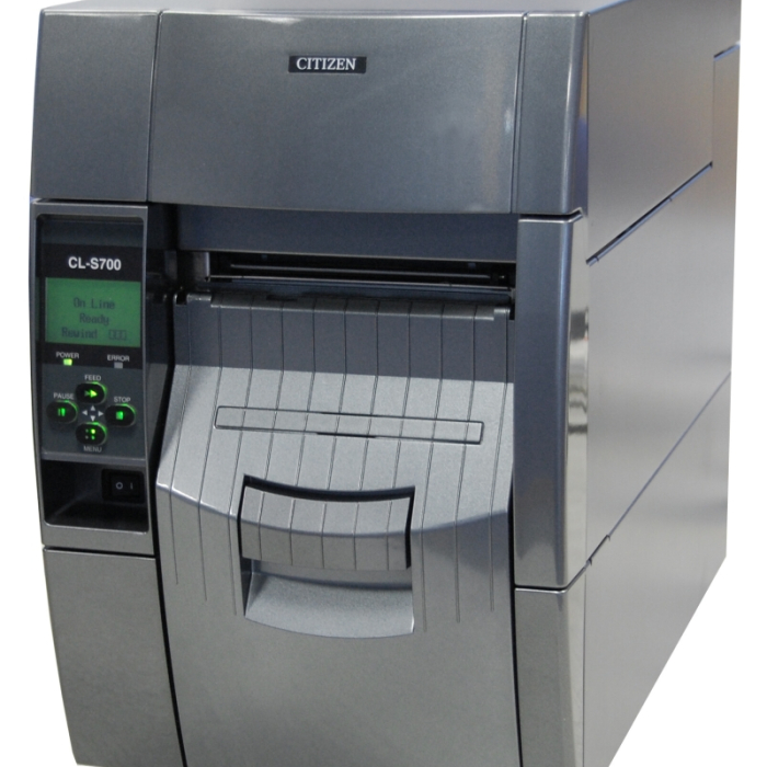 Citizen CL-S700IIR Printer; Grey, internal Rewinder/Peeler, with Compact Ethernet Card (тъмнейл - 1)