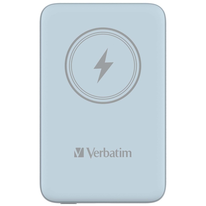 Verbatim MCP-10BE Power Pack 10000 mAh with UBS-C® PD 20W / Magnetic Wireless Charging 15W Blue