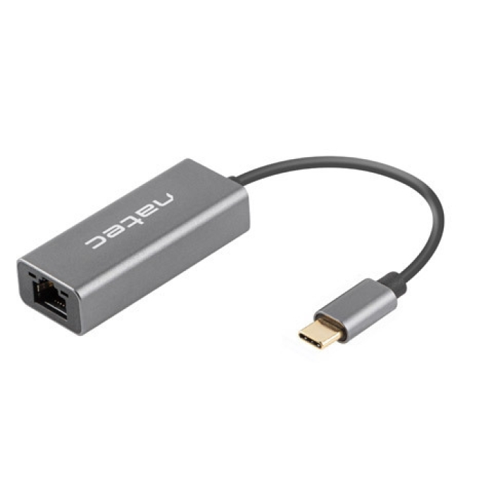 Natec Cricket USB to RJ45 Ethernet Adapter Network Card Cricket USB-C 3.1, 1xRJ45 1GB, Cable на супер цена