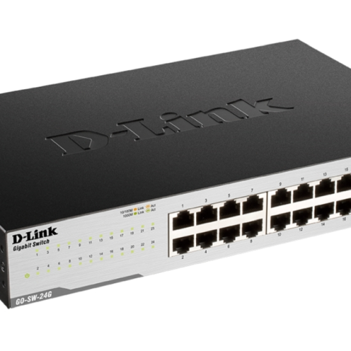 D-Link 24-Port Gigabit Easy Desktop Switch (тъмнейл - 1)