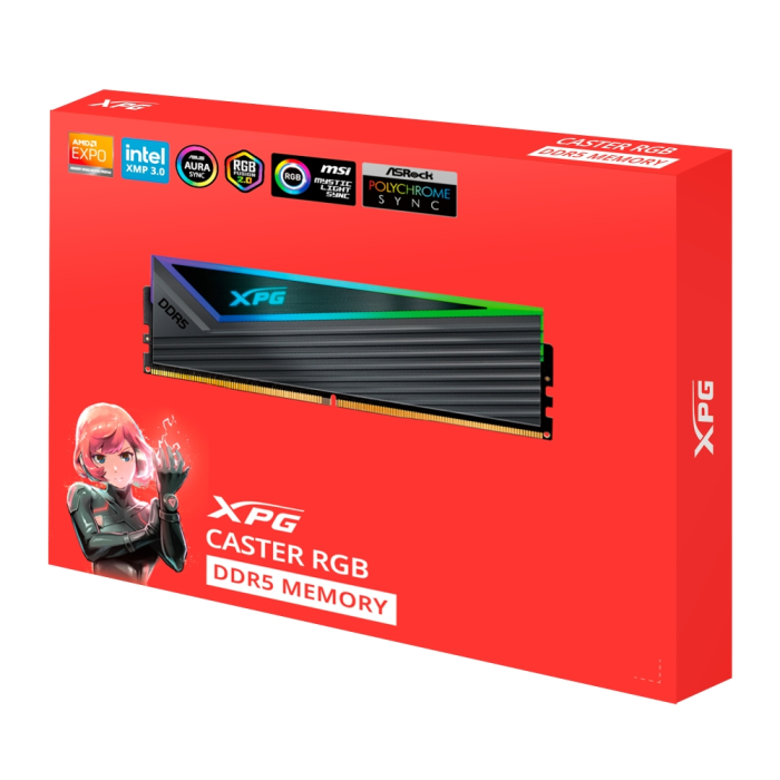 ADATA CASTER RGB 32GB (2x16GB) DDR5 6000 MHz U-DIMM (тъмнейл - 2)