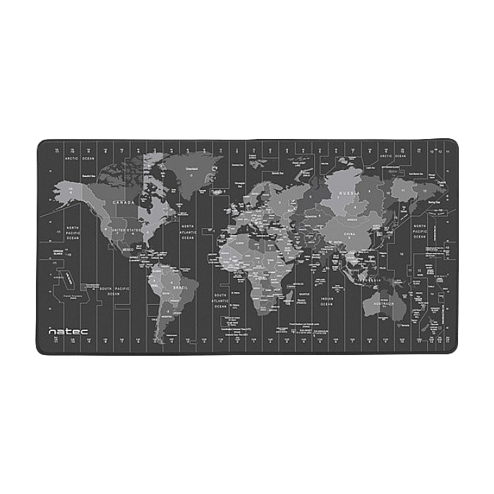 Natec Mouse Pad Time Zone Map MAXI 800x400 mm