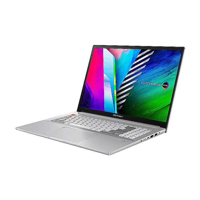 Asus Vivobook Pro X16 OLED, N7600ZE-OLED-L741X,Intel Core i7-12700H, 2.3 GHz (24M Cache, up to 4.7 GHz, 6P+8E cores), 16" 4K (3840 x 2400) OLED 16:10 aspect ratio,DDR5 32 GB(on BD),1TBPCIEG3 SSD, RTX3050 Ti 4 GB, Windows 11 Pro, Cool Silver (тъмнейл - 1)