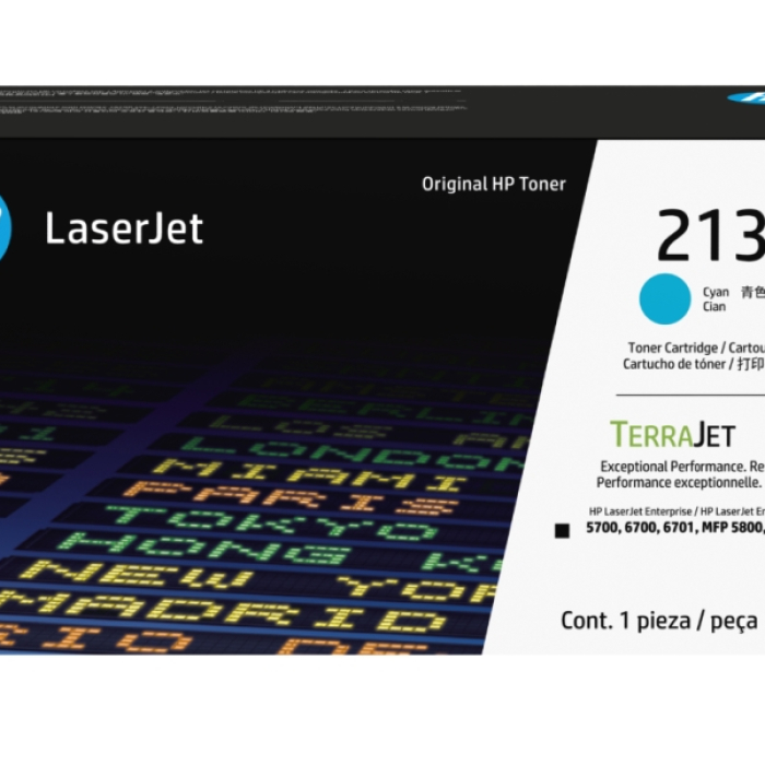 HP 213A Cyan Original LaserJet Toner Cartridge