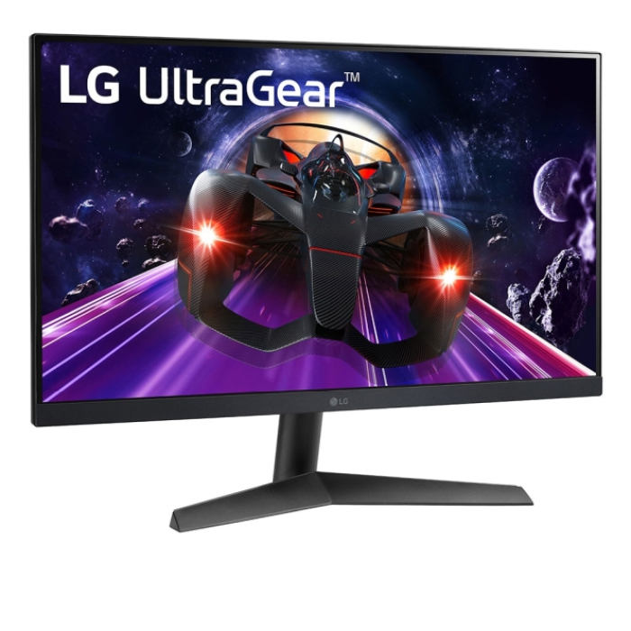 LG 24GN60R-B, UltraGear, 23.8" IPS, AG, 1ms GtG, 144Hz, 1000:1, 300cd/m2, Full HD 1920x1080, NVIDIA G-SYNC, Radeon FreeSync, HDR 10, sRGB 99%, HDMI, DisplayPort, Reader Mode, Headphone out, Tilt, Black (тъмнейл - 2)