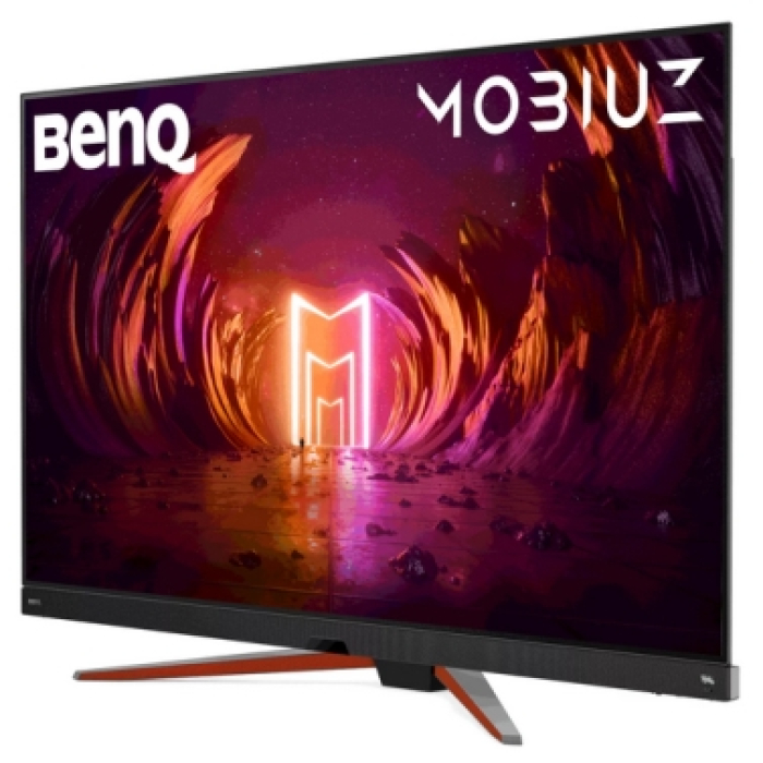 BenQ MOBIUZ EX480UZ 48" OLED, 4K 3840x2160 UHD, 0.1ms GtG, 120Hz, 98% P3 wide color, HDR 1000, 10-bit color, PIP/PBP, FreeSync Premium, HDMI2.1 x2, DP1.4 x1, USB-C 90Wx1, USB hub, treVolo 2.1CH Sp. (5Wx2, 10W woofer), SPDIF, VESA 200x200mm, Silver (тъмнейл - 1)